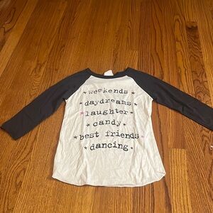 Junk food Girl’s Long Sleeve Tee Size 8 (M)